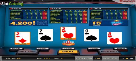 Игра Bonus Poker (Nucleus Pyramid Poker)  играть бесплатно онлайн